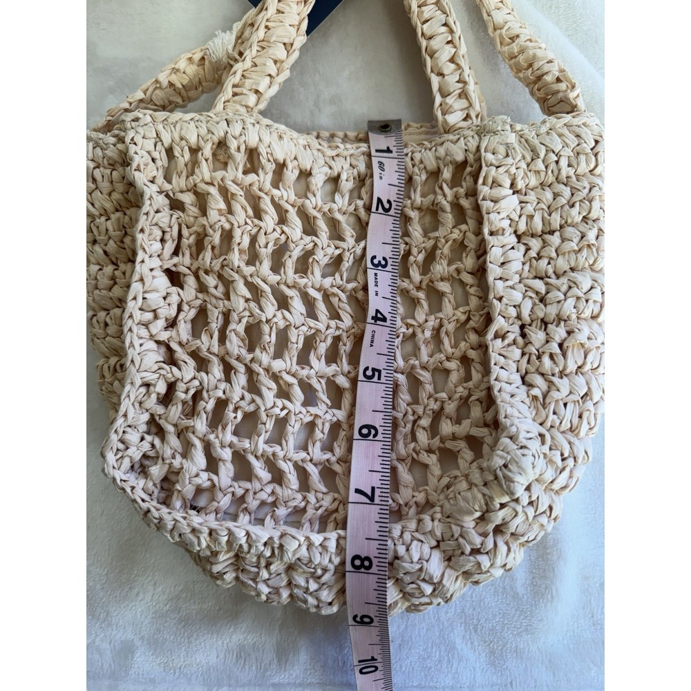 Universal Thread Women's AMORE Straw Crochet Mini Tote Crossbody Bag - NWT - Picture 10 of 10